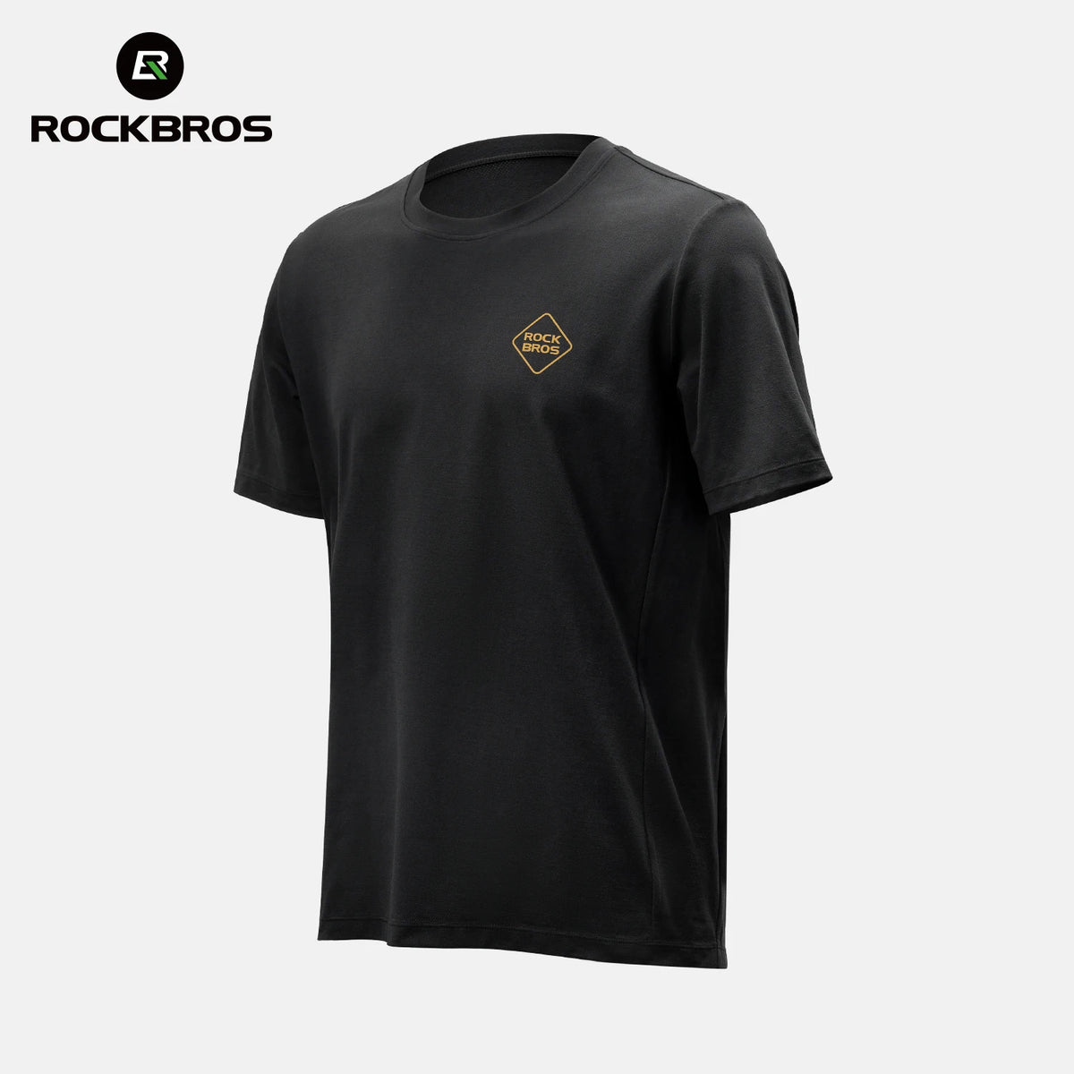 ROCKBROS Cycling Short Sleeve Lightweight Breathable Casual Unisex Bike T-Shirt with Multi Pockets UV Protection Bike Jersey