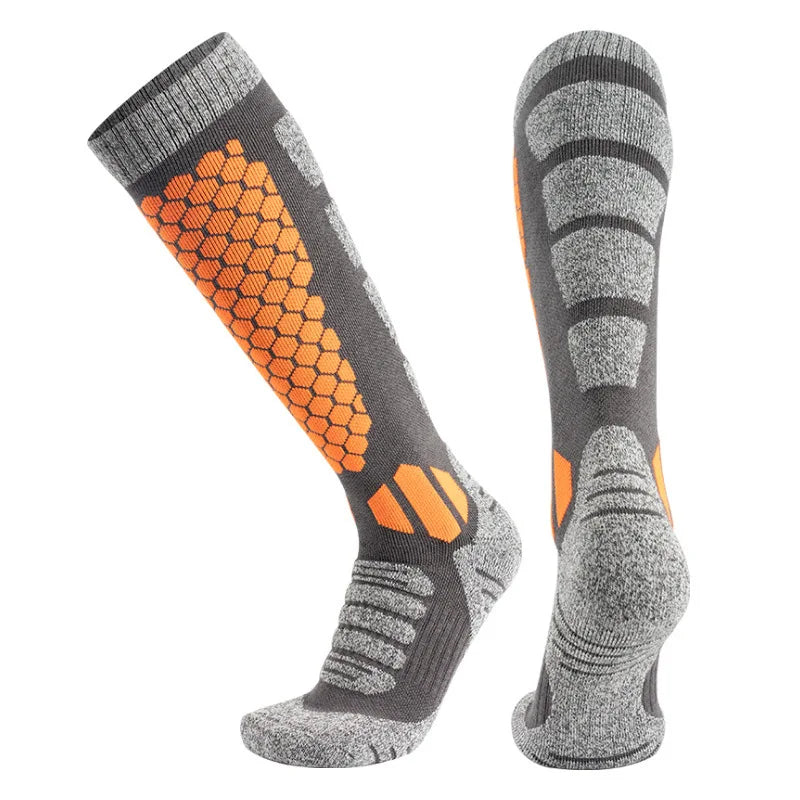 Merino Wool Thermal Outdoor Socks Long Tube Sports Thermal Socks Ski Hiking Ski Mountaineering Sports Socks for Men Women