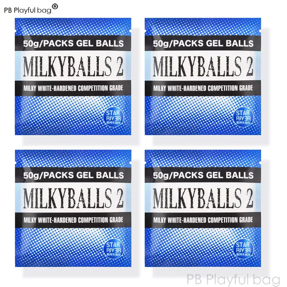 Outdoor Sports 7.2MM Milk Ball 2 Milky White Gel Ball Toy Accessories Water Bullet Adult Leisure CS Game QG736
