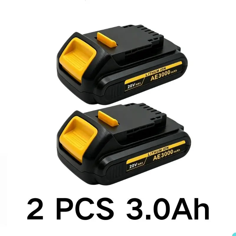 20V For DeWalt 12Ah/9Ah/8Ah/6Ah/3Ah Li-lon Battery Replacement DCB\DCD\DCF\DCG series Power Tools+charger+electric drill