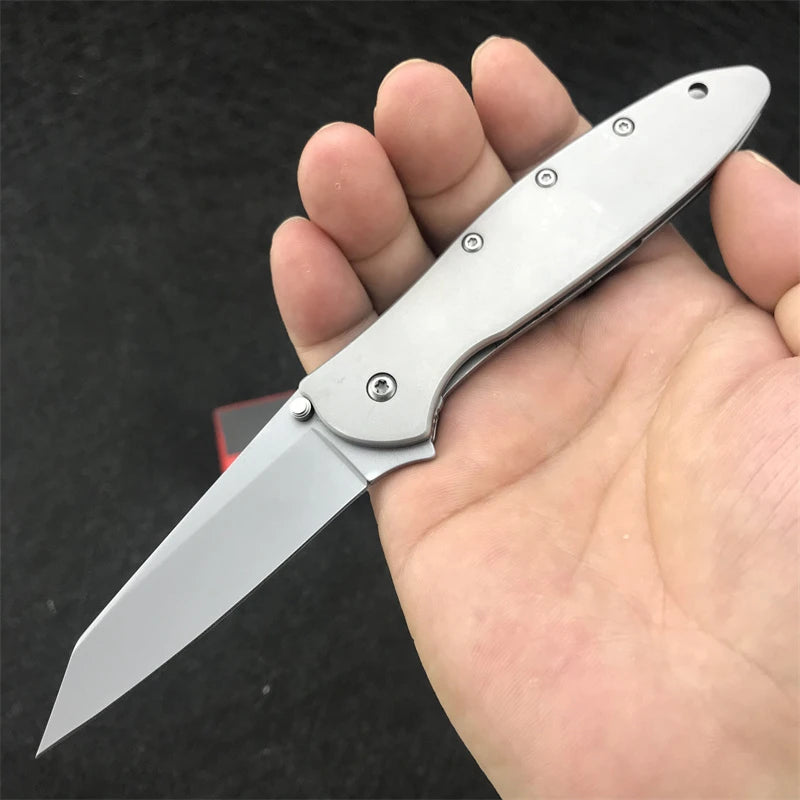 KS 1660 Knife Tanto Blade Pocket Folding Knife Outdoor EDC Multitool Camping Hunting Hand Knives with Clip