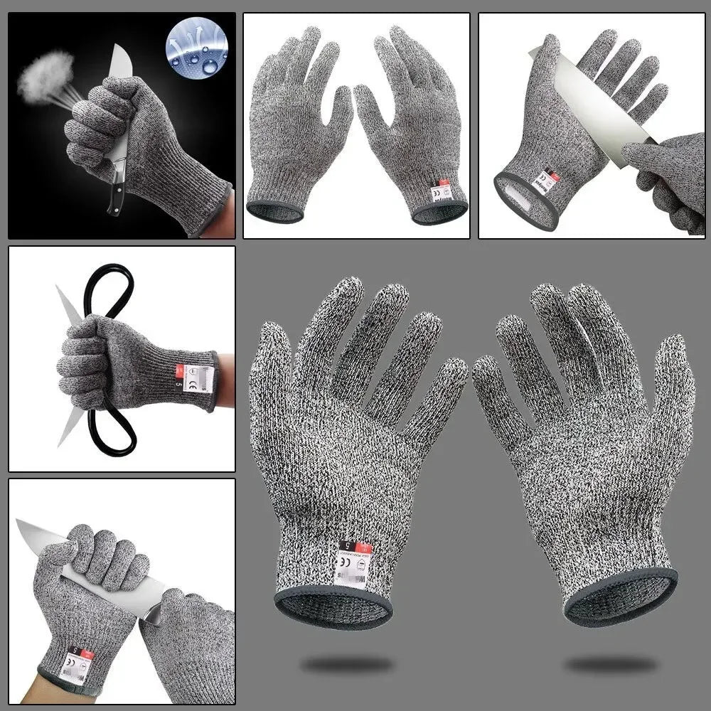 HPPE Level 5 Safety Anti Cut Resistant Gloves High-strength Industry Kitchen Anti-Scratch Anti-cut Glass Cutting Multi-Purpose