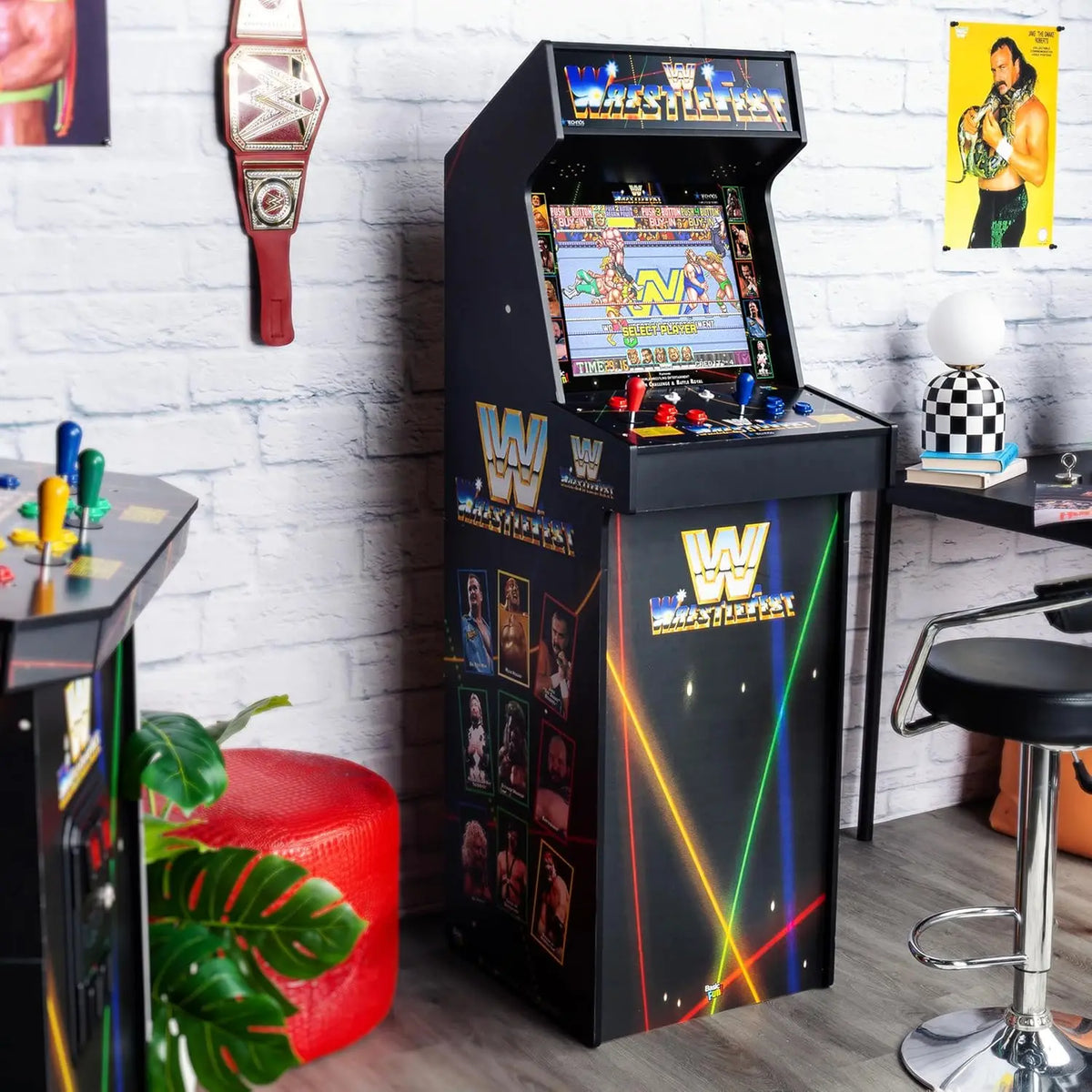 Ultra Series Game Machine with 5 Games for Game Room, Man Cave, and Family Entertainment, Custom