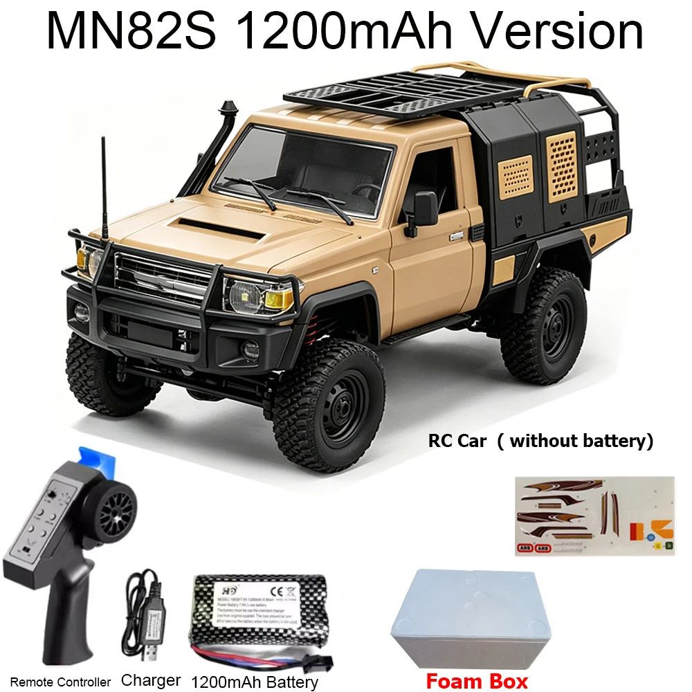 MN82 MN82PRO MN82S MN82T RC Car 1/12 4WD 2.4G Remote Control Car Climbing Off-road RC Crawler LED Light Truck RC Toys As Gift