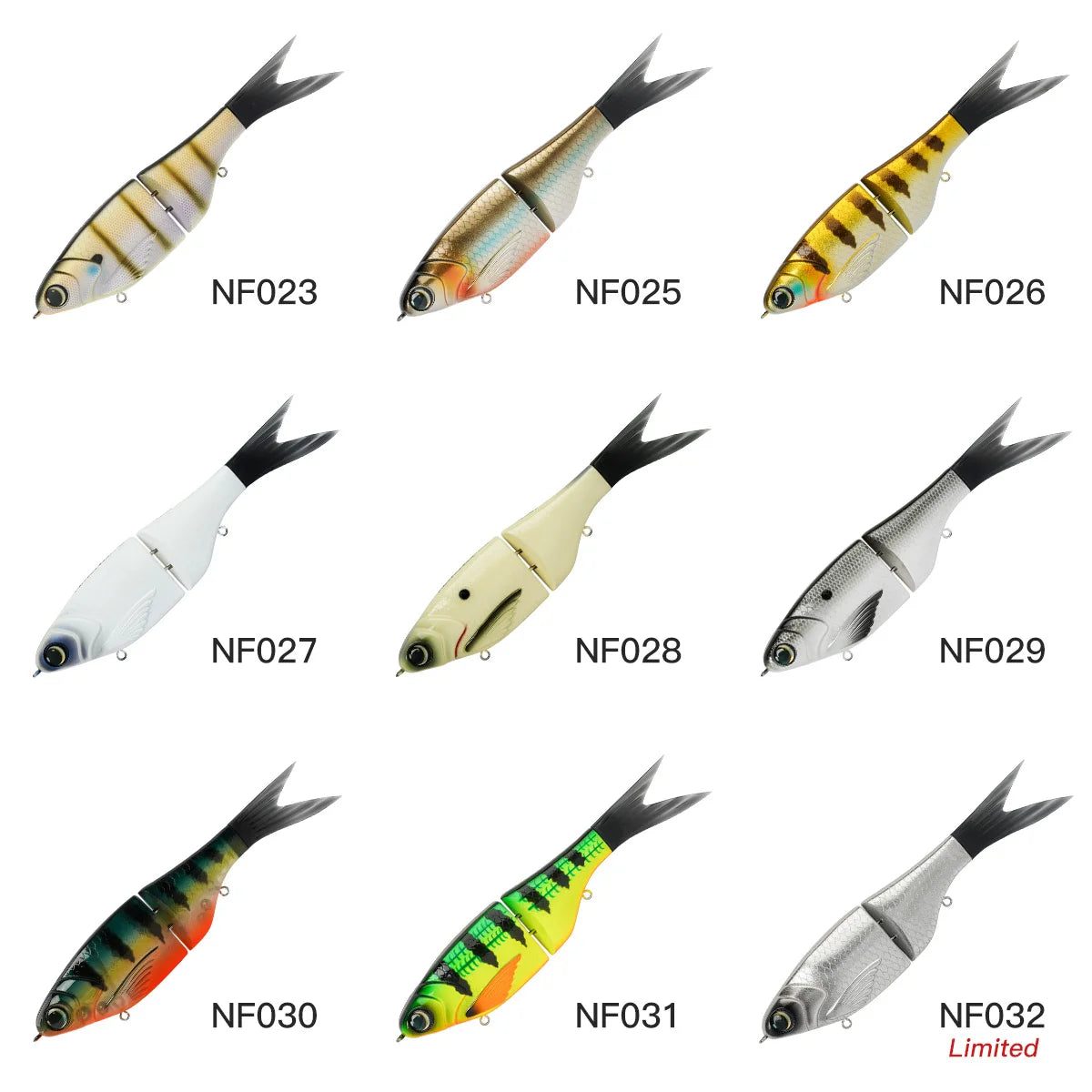 NOEBY AMATA 215SS Glide Swimbait 215mm 73g Jointed Fishing Lure Soft Tail for Pike Bass Musky