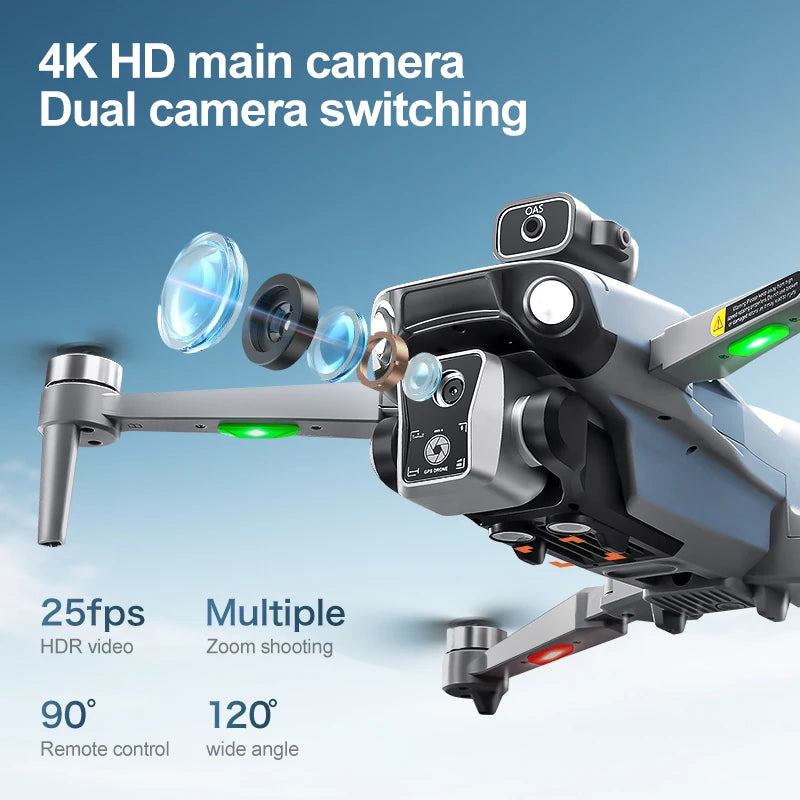2025 K19 MAX GPS Drone Fishing Air Drop Automatic Turnaround 5G Screen Obstacle Avoidance Drone Professional Camera FPV Dron