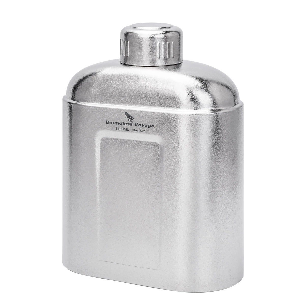 Boundless Voyage Titanium Bottle with Carry Bag 1.1L Open Flame Heating Canteen Camping Leakproof Drinkware for Hiking Ti3012D