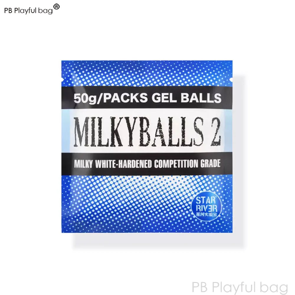 Outdoor Sports 7.2MM Milk Ball 2 Milky White Gel Ball Toy Accessories Water Bullet Adult Leisure CS Game QG736