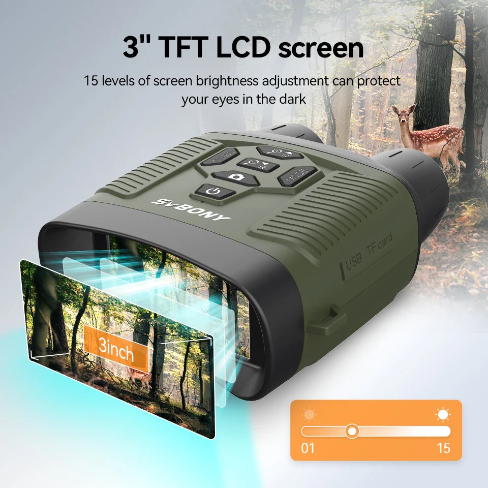 SVBONY SX31 Zoom Digital Infrared Night Vision Binocular Telescope,for Hunting Camping Professional 4K Night Vision Device