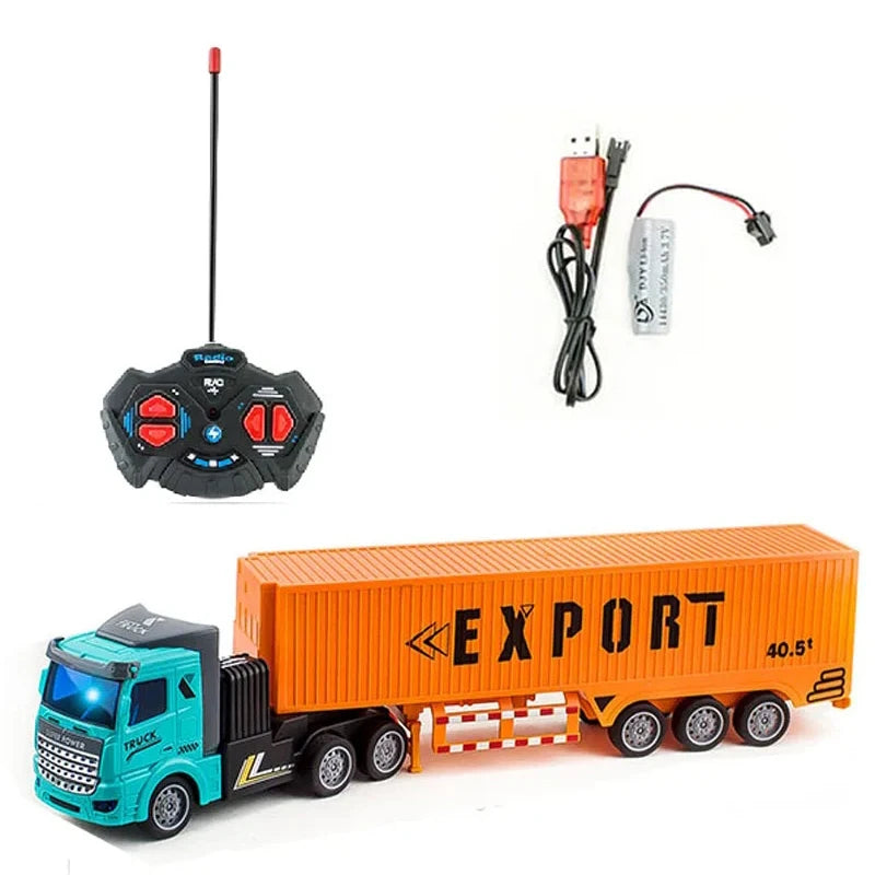 1/48 Rc Truck Heavy-Duty Toy Cars Trucks Remote Control Semi-Trailer Construction Electric Truck Big Rc Trailer Dump Boys Gift