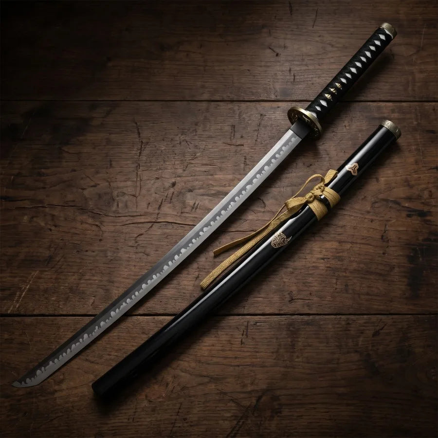 40inch Kill Bill Katana Sword Sabre Ninja Knife Blade Schwert Real Size Japanese Samurai ABS Safe Unsharpened Decor Toy Gift