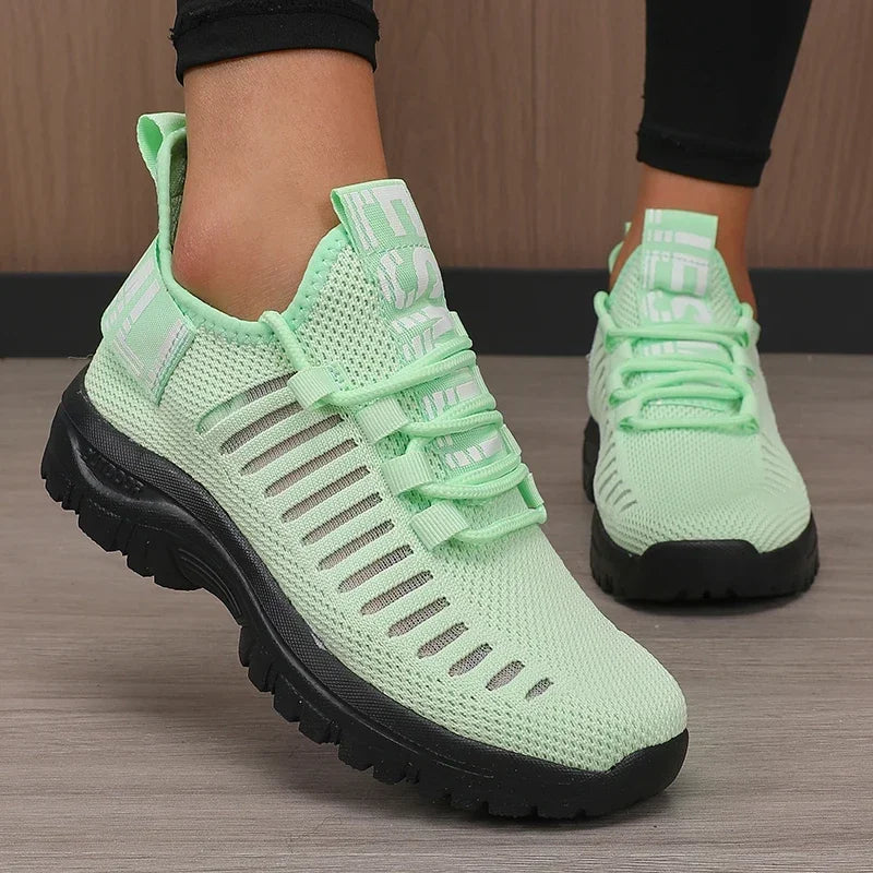 2025 Fashion Mesh Running Shoes Men Women Breathable Lightweight Cushioned Sole Sports Gym Outdoor Training Sneakers Quick Dry