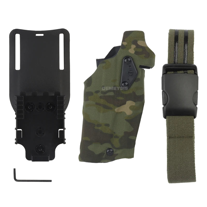 Tactical Holster for G17 Gen4 G19 with X300 X300U Flashlight Quick Locking System Shooting Hunting Pistol Gun Holsters