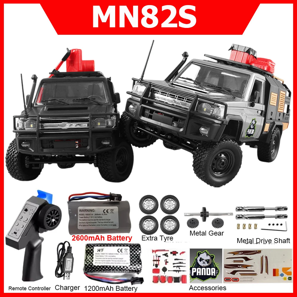 MN82 MN82PRO MN82S MN82T RC Car 1/12 4WD 2.4G Remote Control Car Climbing Off-road RC Crawler LED Light Truck RC Toys As Gift