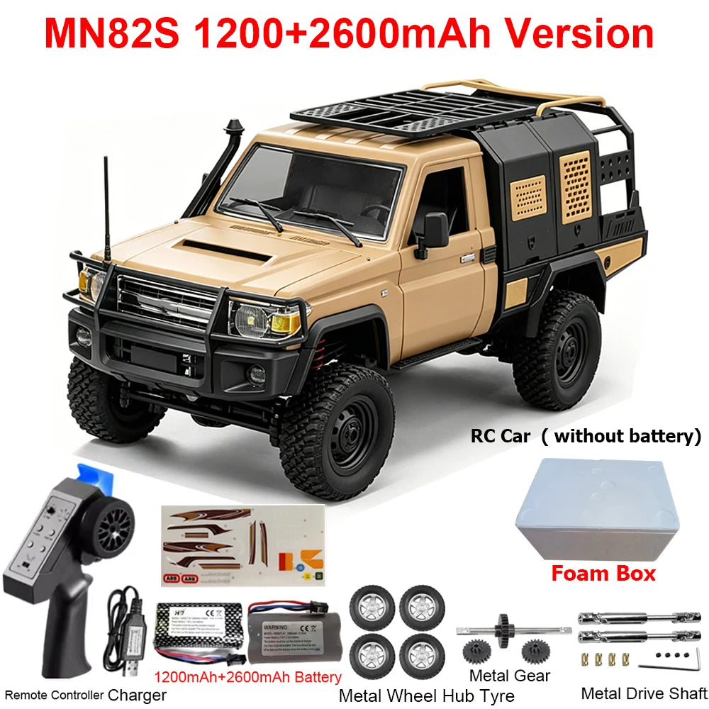 MN82 MN82PRO MN82S MN82T RC Car 1/12 4WD 2.4G Remote Control Car Climbing Off-road RC Crawler LED Light Truck RC Toys As Gift