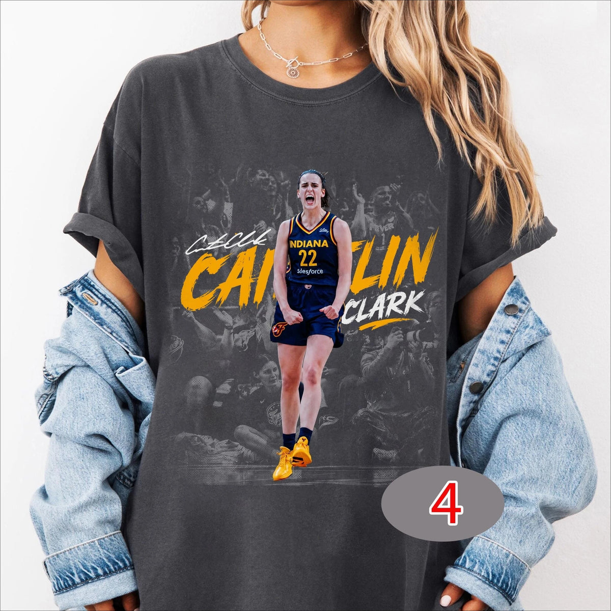 2026 Caitlin Clark 22 Indiana Fever T‑shirt Unisex Vintage Short‑sleeve Tee Retro Basketball Fan Casual Streetwear Tops