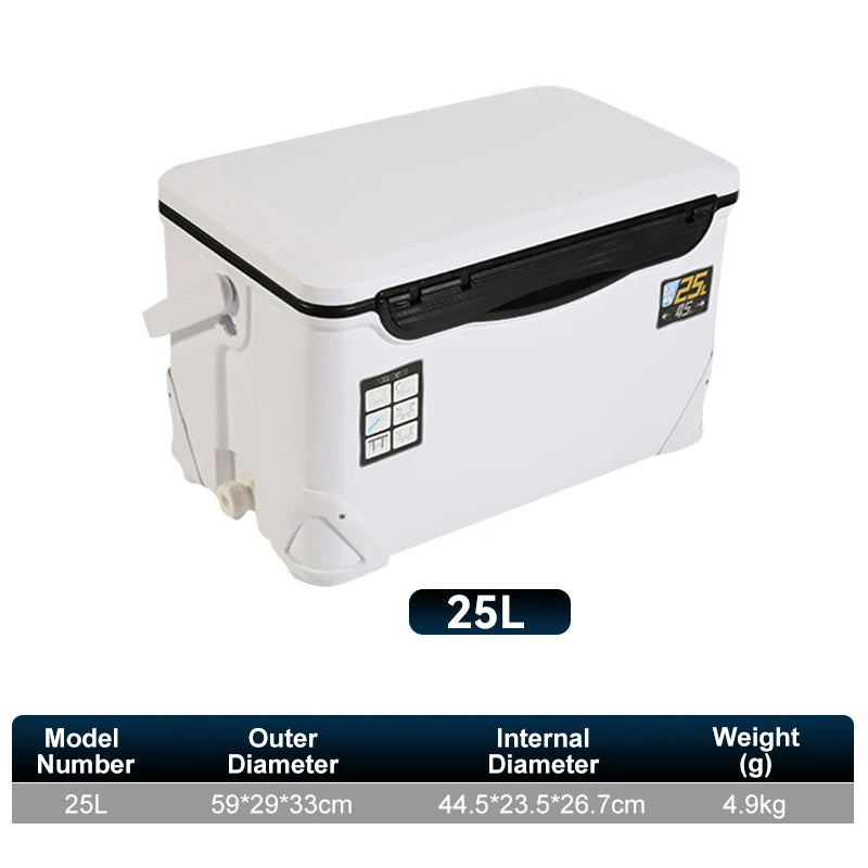 10L 18L 22L 32L 48L Fishing Cooler Box Tackle Box Outdoor Tank Case Gear Tools Fish Storage Sea Fishing With Portable Air Holes