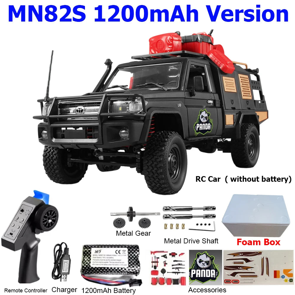 MN82 MN82PRO MN82S MN82T RC Car 1/12 4WD 2.4G Remote Control Car Climbing Off-road RC Crawler LED Light Truck RC Toys As Gift