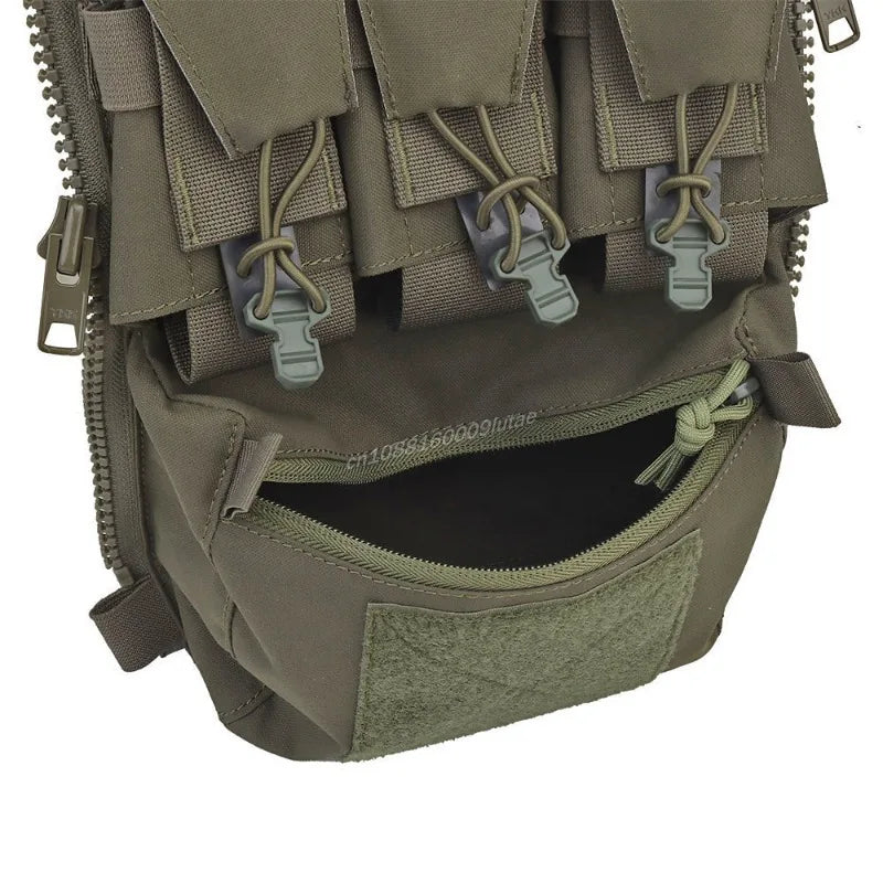V5 FCPC Back Panel Zipper on Backplate Airsoft Vest Expansion Bag Triple Pouch Plate Carrier Tactical Supplement Accessories