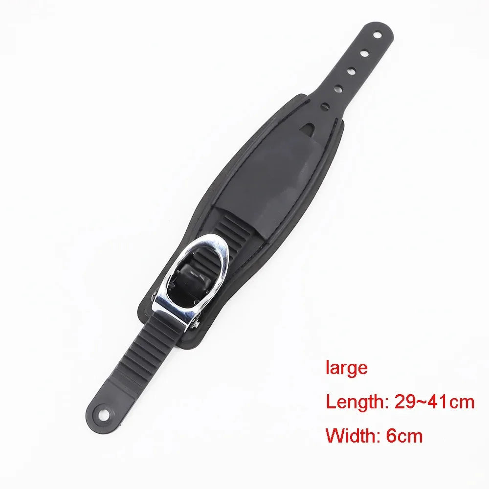 Adjustable Ski Strap Binding Attachment Ratchet Tongue Ladder Secure Shoelaces for Multiple Occasions