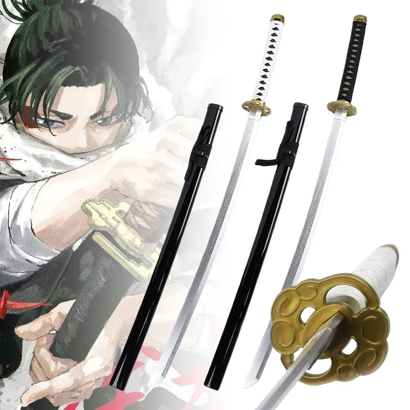 40inch Rokuhira Chihiro Katana Kagurabachi Sword Anime Cosplay Costume Ninja Knife Real Size Japanese Katana Samurai Sabre Gift