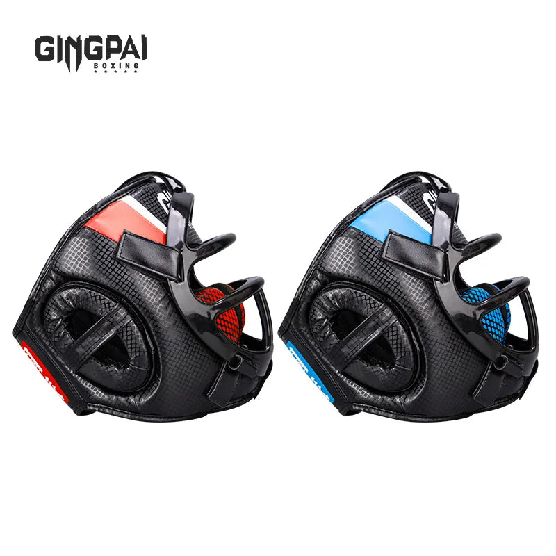 Muay Thai Martial Taekwondo W/mask Kids/adults Headgear Muay Sparring Equipment Protector New Training Head Arts Boxing Helmet