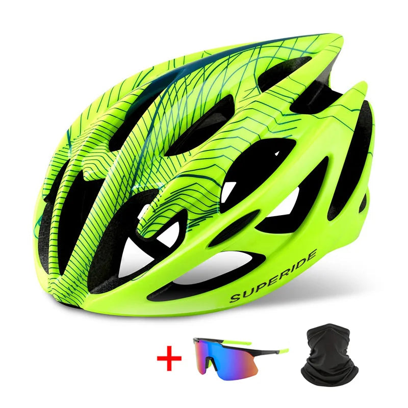 SUPERIDE Ultralight Riding Cycling Helmet In-mold Road Bike Mountain Bike Helmet Men Women MTB Bicycle Helmet