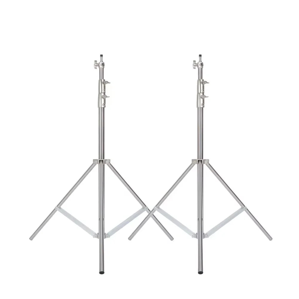 290cm Air Pressure Tripod Bearing 10kg for Camera Stainless Steel Light Stand For Ring Light Live Youtube and Photography Soft