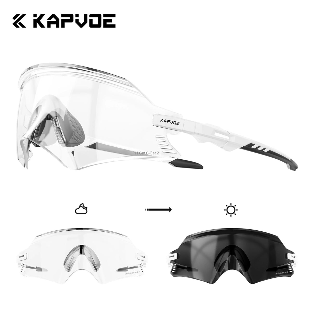Kapvoe Ski Sunglasses MTB Bike Glasses Riding Snow Goggles Ski Sports Eyewear for Man Women Cycling Glasses Skiing Eyewear