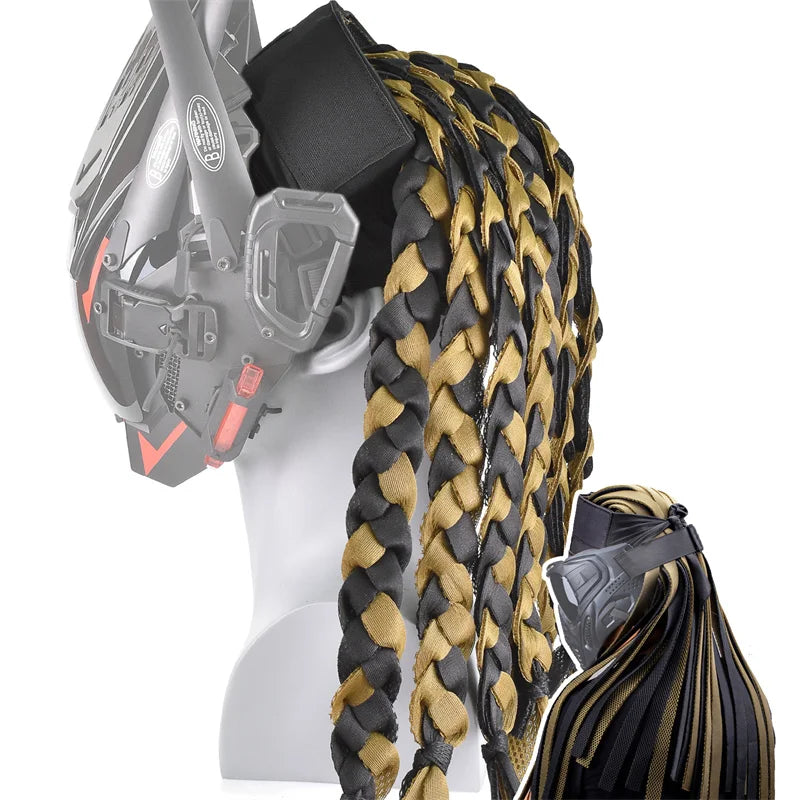 Zlangsports Tactical Headgear Forehead Protection Indy Dreadlocks Paintball Airsoft Mask Helmet Hunting CS Cosplay Halloween