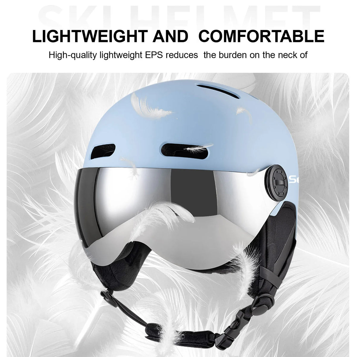 Seeker ski helmet is lightweight, impact-resistant, winter men's and women's snowmobile skateboard outdoor sports helmet