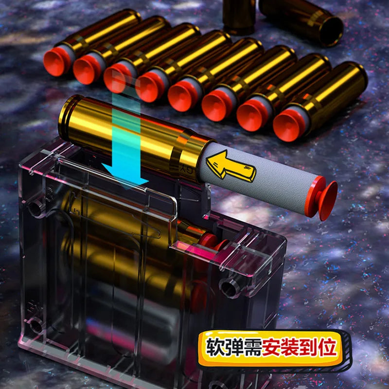 AWM Throwing Soft Bullet Gun Simulation Large M24 Manual Soft Bullet Toy Gun 98k Sniper Rifle Outdoor Toy Gun