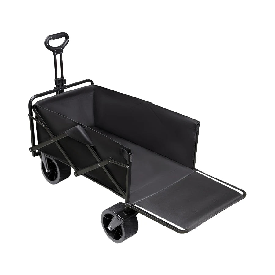 Extra Long Extender Folding Cart Outdoor Utility Wagon Cart Large Capacity Camping Picnic Trolley Beach Collapse Folding Cart