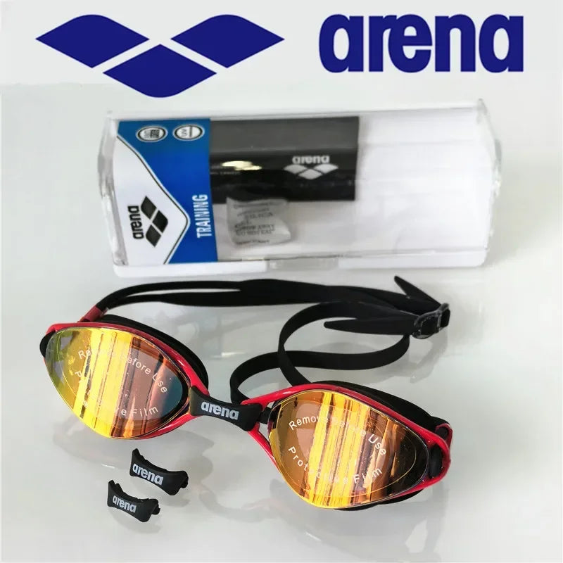 ARENA Professional Adult Anti Fog Swimming Goggles for Men and Women, Waterproof and Adjustable UV Protective Glasses