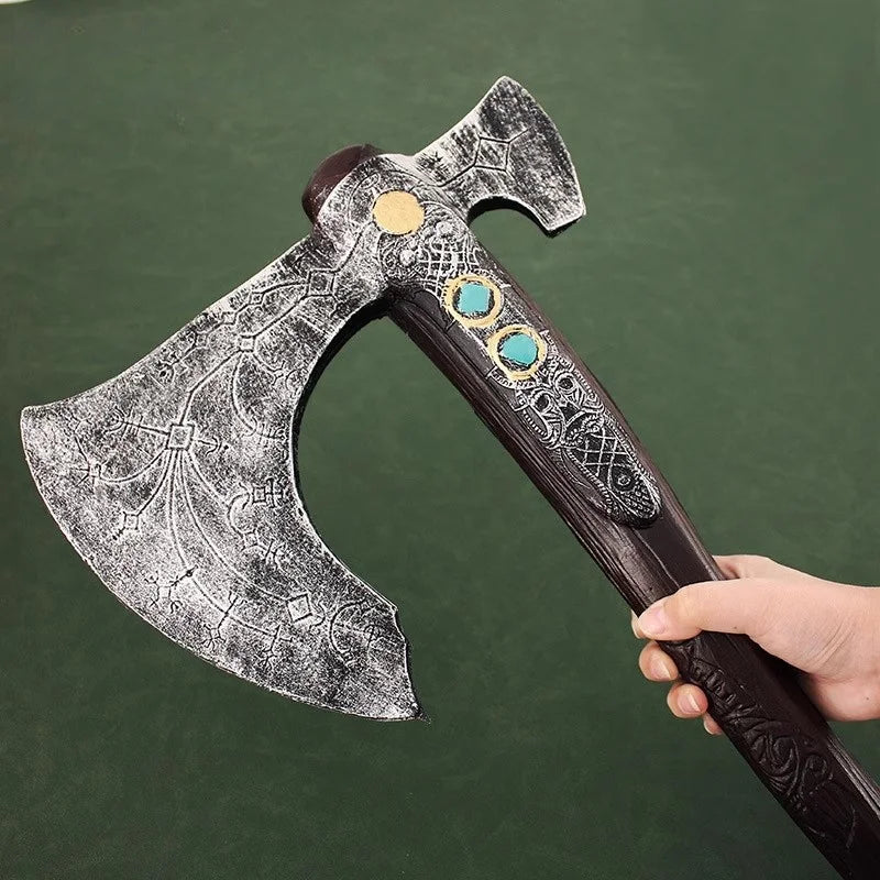 Large Kratos Axe Katana Athena Leviathan Blade Sword Chaos God of War 4 Cosplay Prop Real Size Japanese Katana Samurai Sabre Toy