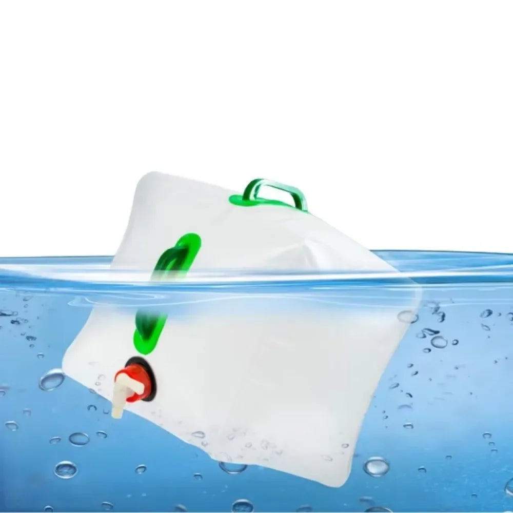 Outdoor Folding Water Bag Large Capacity Portable Water Bag Big Container Kettle Plastic Bucket Camping Equipment Supplies