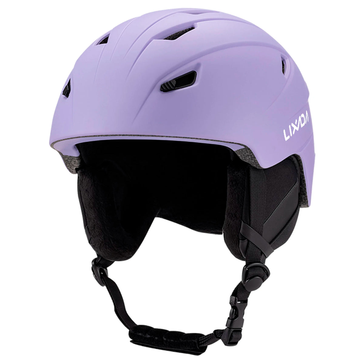 LIXADA Integrated Warm Ski Helmet Adjustable Lightweight Comfortable Snowboard Helmet for Winter Warmer Helmet