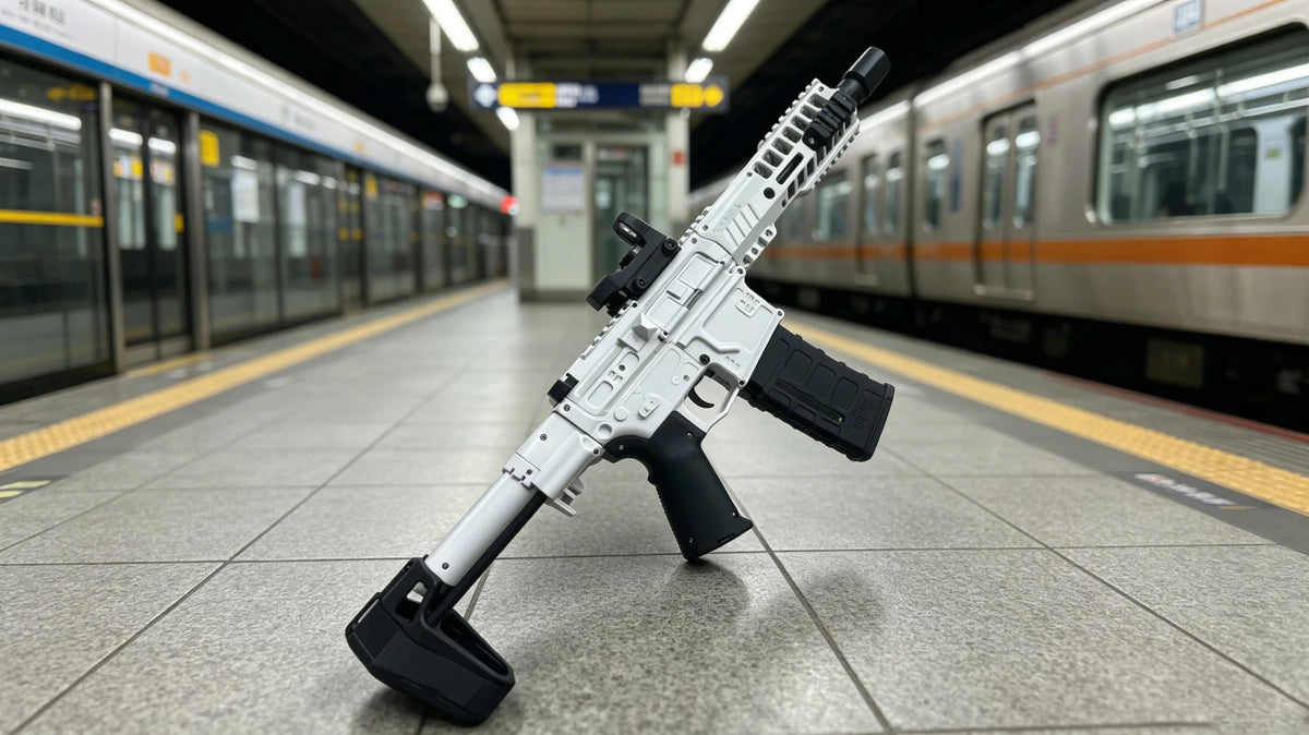 Durable Nylon Material Full Auto Gel Ball Blaster SLR Large Size High Capacity Outdoor Shooting Game Toy for Teens and Adults