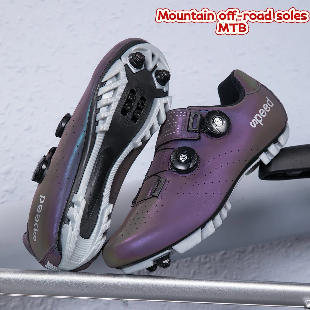 SPD Road Cycling Shoes, Mountain Off-Road MTB, Comfortable And Non-Slip, Unisex For Road Racing And City Commuting 37-46