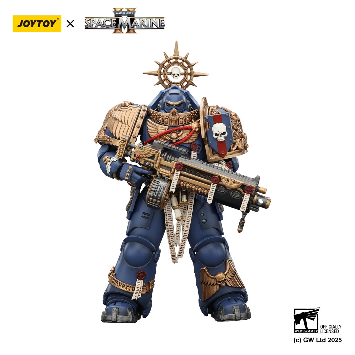 JOYTOY Warhammer 40K 1/18 Action Figure Ultramarines Heavy Relic Primus Armor with Heavy Relic Bolt Rifle figures Toys