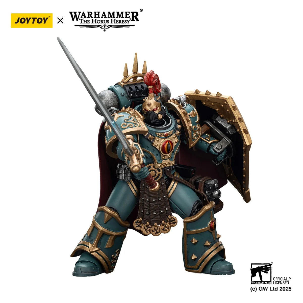 JOYTOY Warhammer 40K Action Figure 1/18 Sons of Horus Little Horus Aximand,Captain of the 5th Company figures Toys