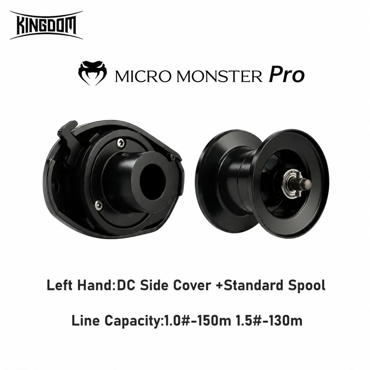 Kingdom Micro Monster Pro PRO+  Baitcasting Fishing Reel 4K/6kg Max Drag 7.6:1 Gear Ratio 138g Ultra-light Carbon Fishing Reel