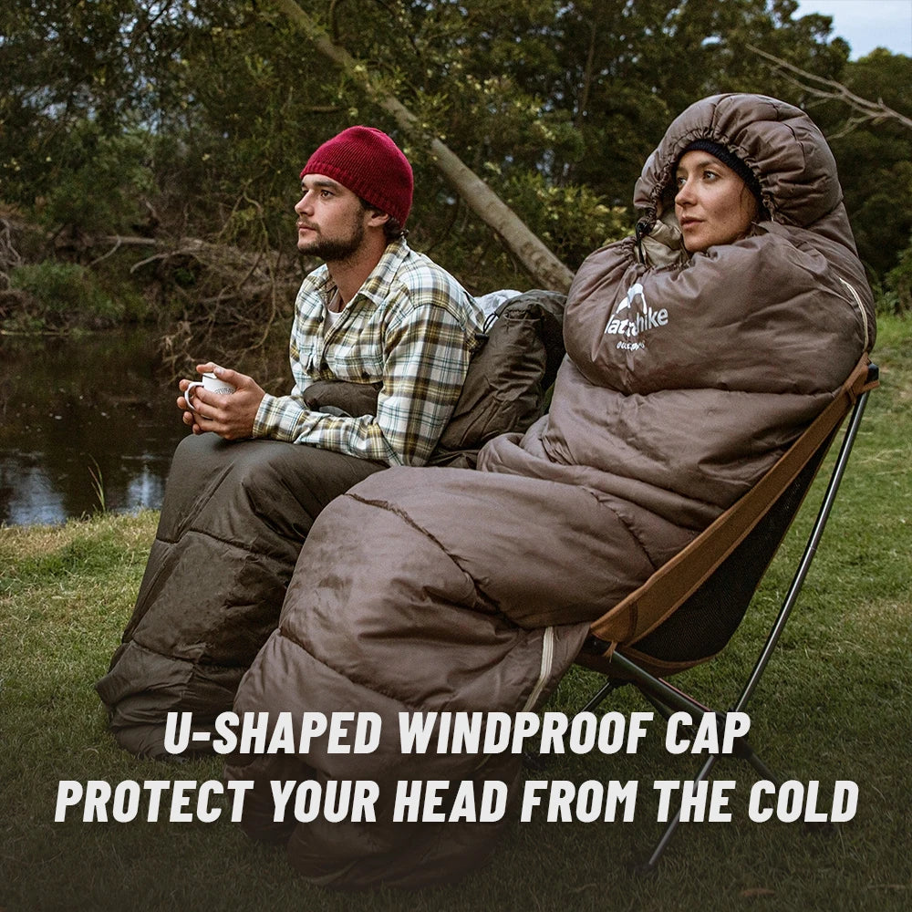Naturehike Sleeping Bag Ultralight Camping Accsesorios Winter Outdoor Waterproof Envelope Sleeping Bag Hiking Travel U350