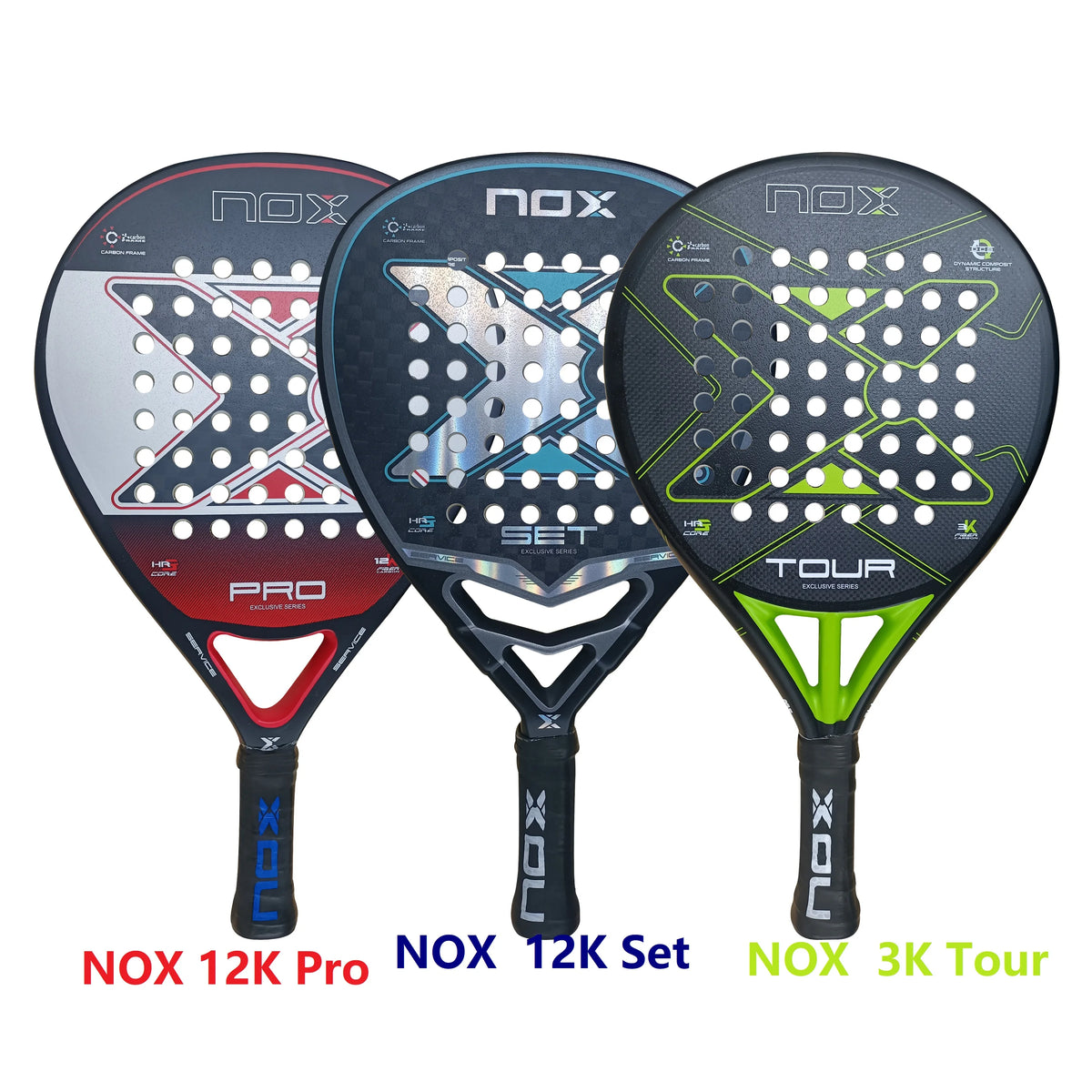 NOX New 2024 2023 2025 Paleta Padel Tennis Rackets Paddle Carbon Fiber EVA Memory Flex Foam Core Lightweight Pop Sports Racquet