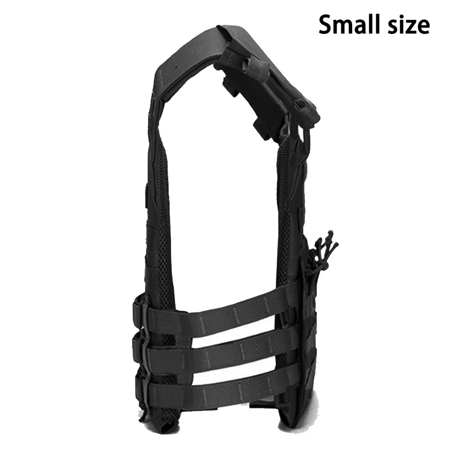 MOLLE outdoor training vest (including US flag emblem) with convenient expansion, lightweight and multifunctional JPC vest