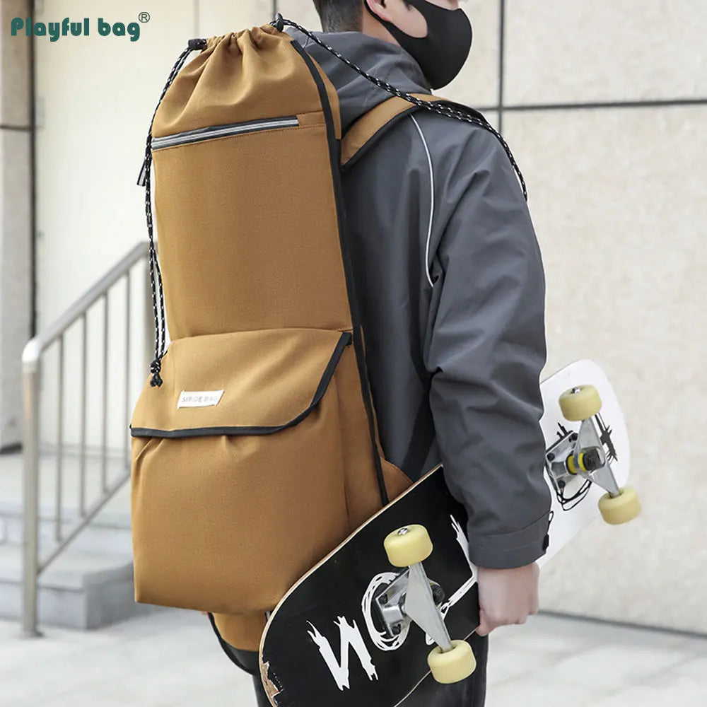122CM 94CM 86CM Canvas Skateboard Bag Large Capacity Multifunctional Fishing Tackle Backpack Diving Fin Protective Bags AVA311
