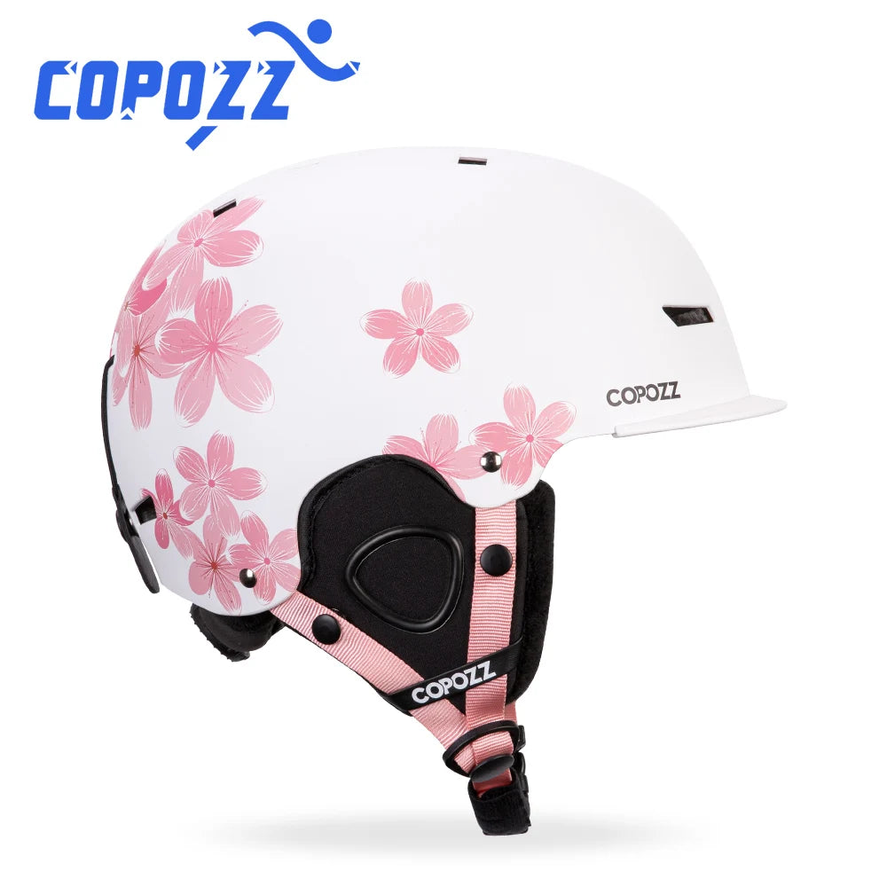 COPOZZ New Ski Helmet Cartoons Half-covered Anti-impact Safety Helmet Cycling Ski Snowboard Sports Helmet For Adult and Kids