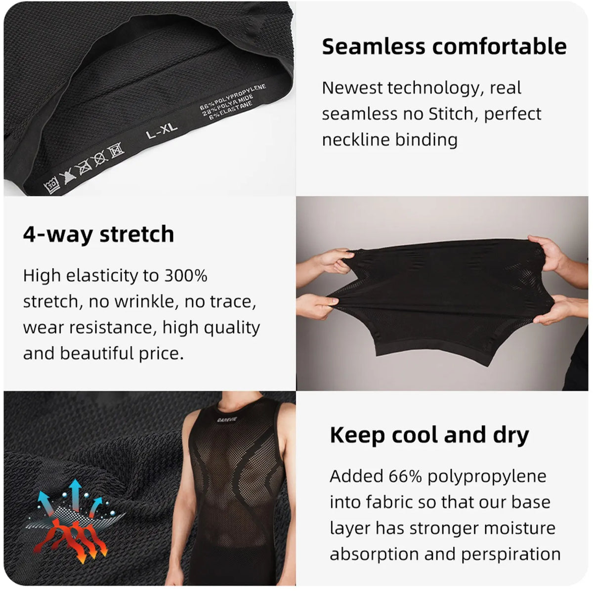 DAREVIE Cycling First Layer Man Small Size Compression Seamless Women Bicycle Cycling Inner Sports Undershirt Bike Base Layer