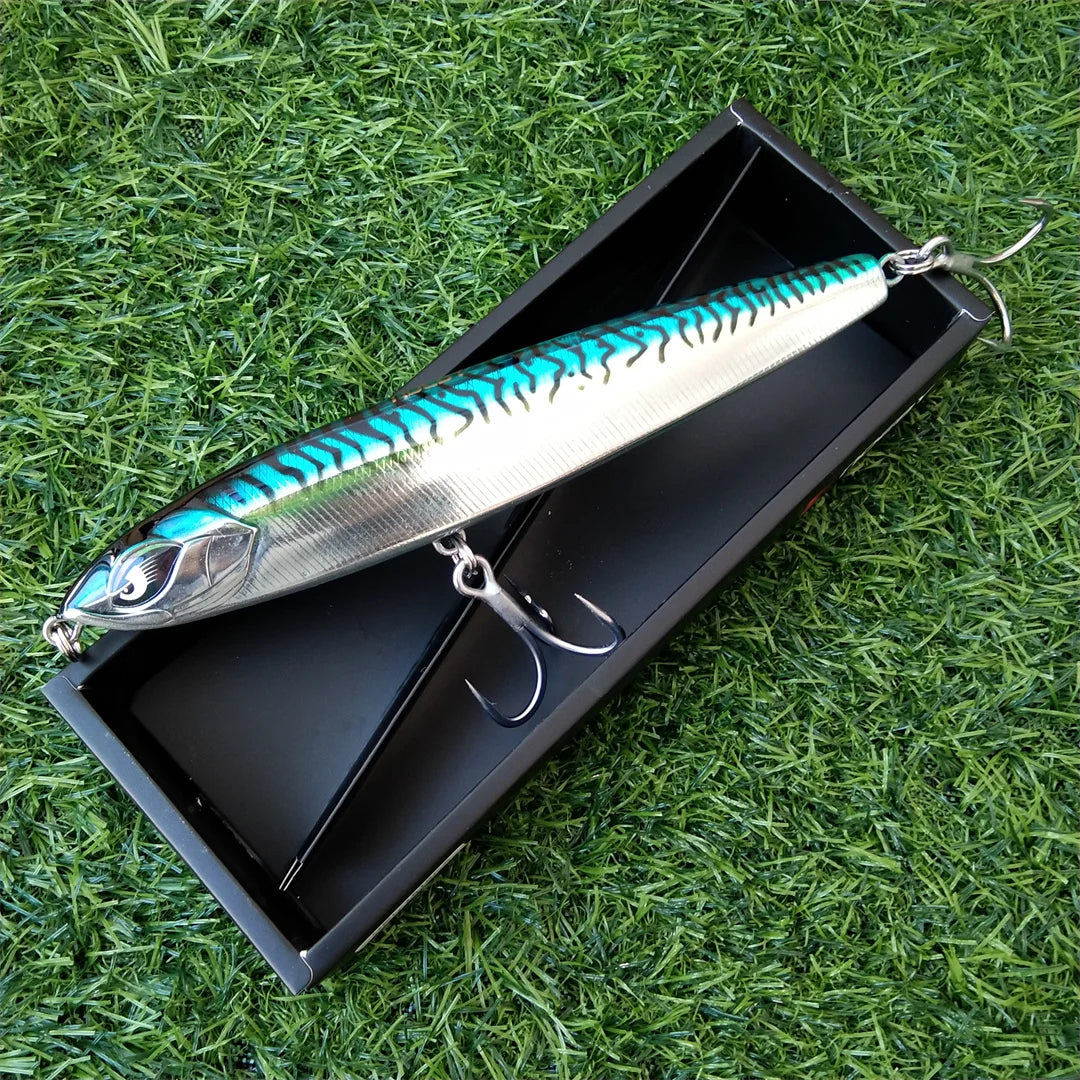 Noeby 1pc 185mm 114g Sinking Stickbait Fishing Lure Pencil Wobbler Reinforced Artificial Hard Bait Sea Fishing Lures