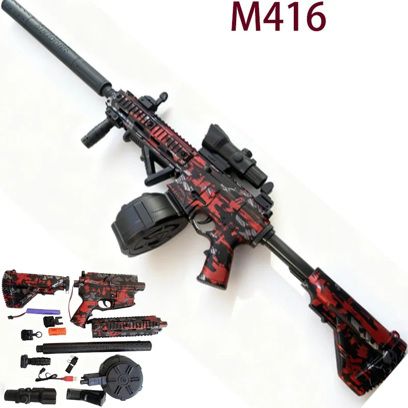 Gel Blasters Gun Toys for Adults 500 Rounds Full Auto 7.4V Electric Long Range Outdoor Team Game Battle Blaster For Adults&Teens